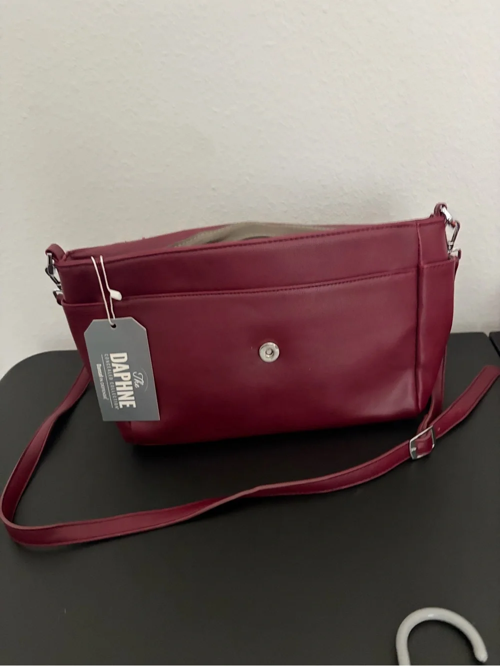 Burgundy Concealed Carry Crossbody Purse